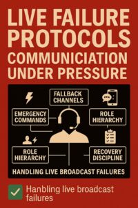 Live Broadcast Failure Protocols: Communication Under Pressure