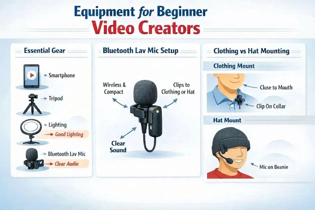 lighting and audio setup for beginner creators