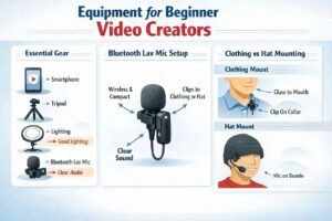 lighting and audio setup for beginner creators